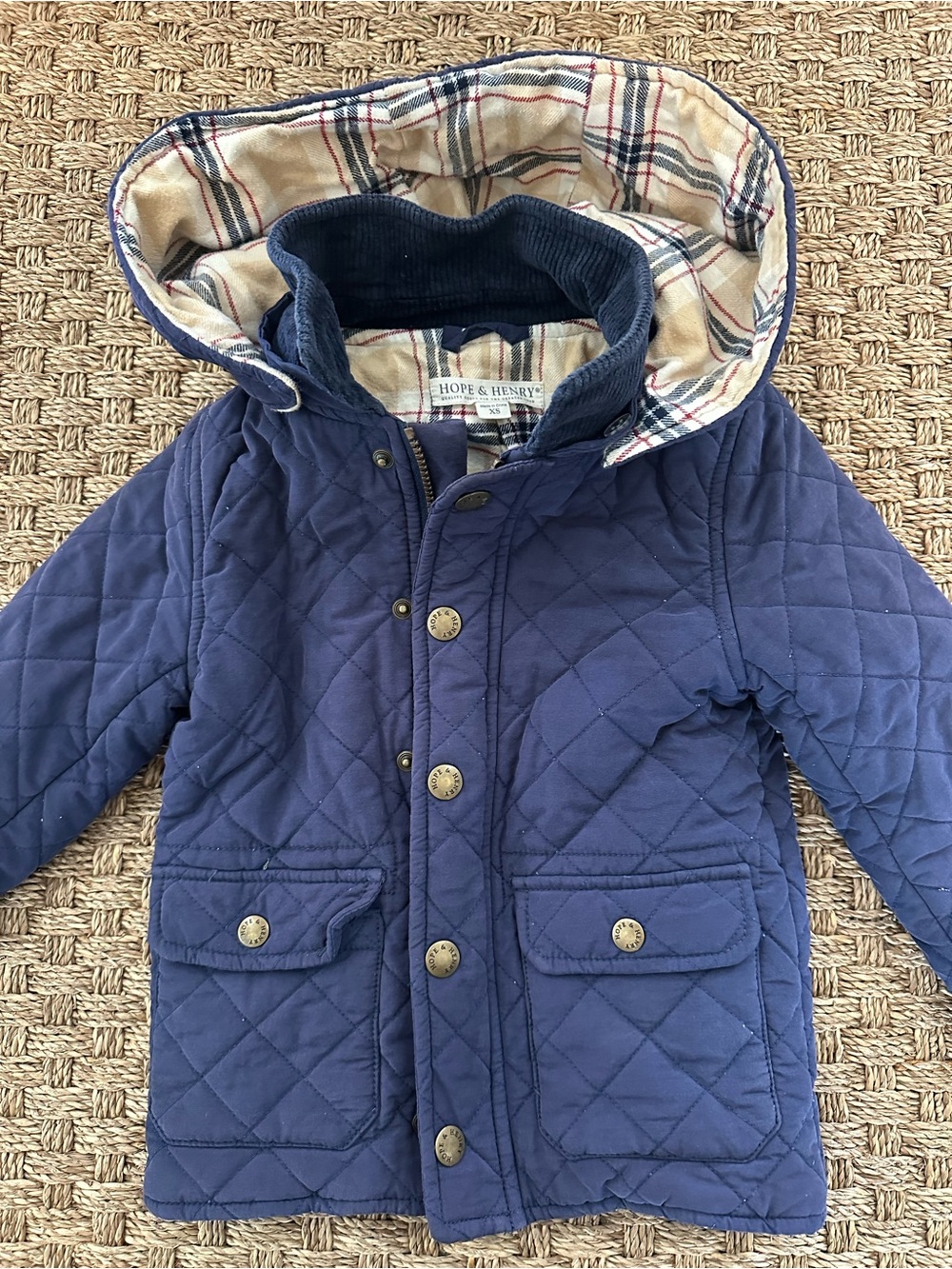Boys Hope and Henry quilted jacket